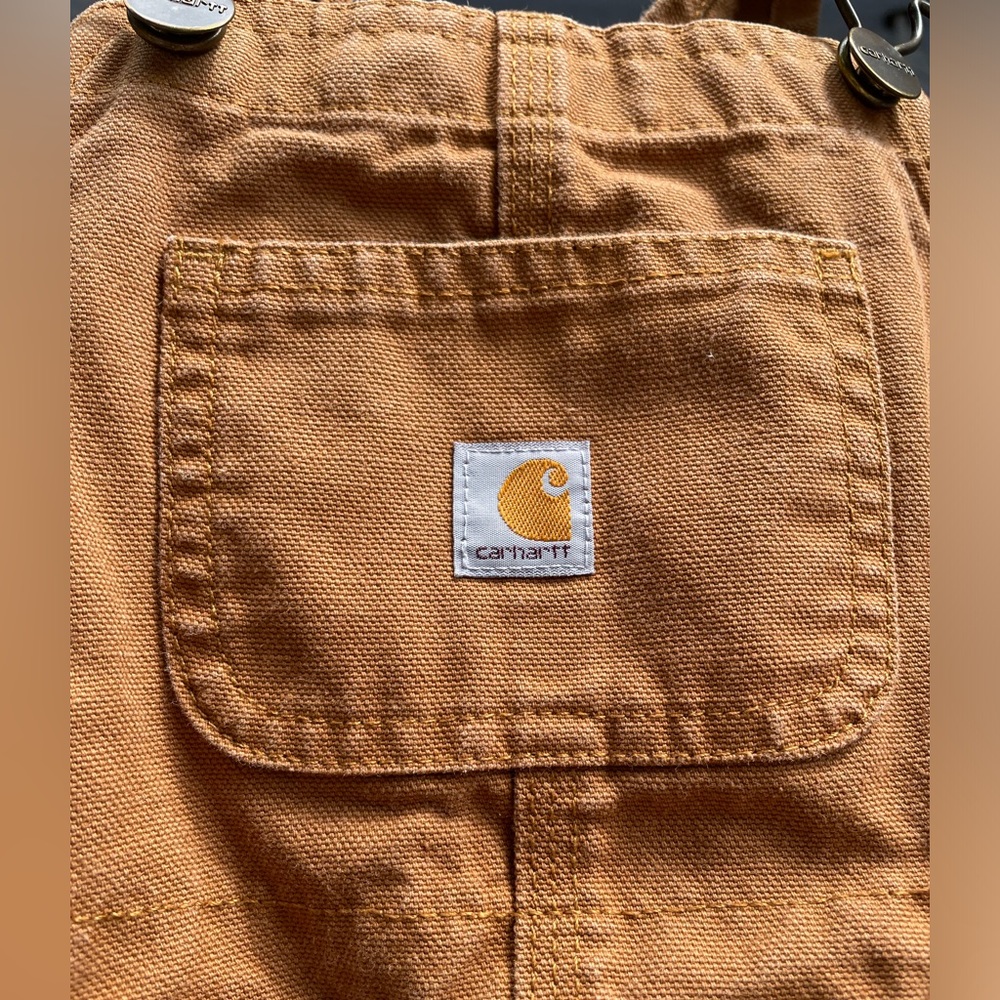 Carhartt Canvas Bib Overalls Original Tan 3T